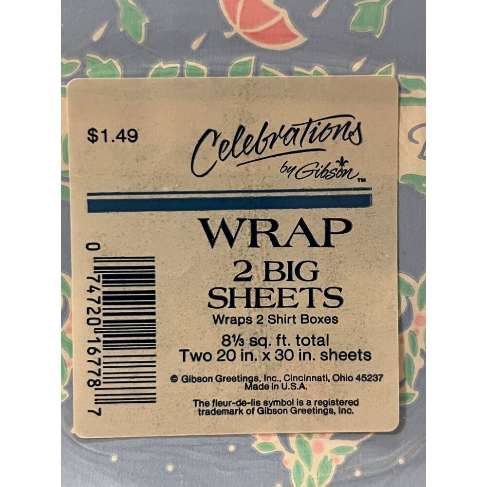 Vintage Celebrations by Gibson Wrapping Paper NEW 2 Packages Bridal Shower - Picture 2 of 5